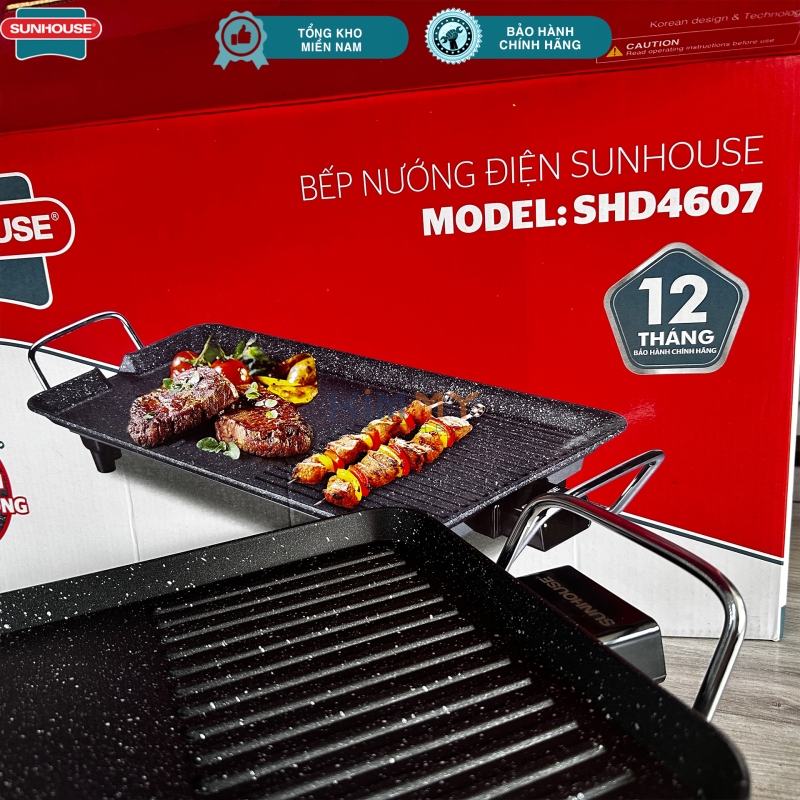 Bếp nướng điện Sunhouse SHD4607 - 1500W